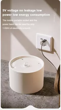 Dispensador de filtro de fonte de água automático ultra-silencioso para gato de estimação para cão fluindo circulação silenciosa filtragem alimentador de água de cerâmica na internet