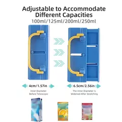 Suporte Anti-Extrusão Ajustável para Criança, Suporte De Copo De Caixa De Leite com Portátil, Baby Food and Juice Box - comprar online