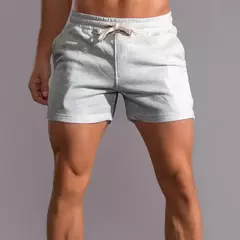 Shorts casuais masculinos de corrida, bolsos laterais, shorts com zíper 100% algodão, alta qualidade, moda ao ar livre, novo, verão na internet