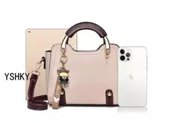 Bolsa de ombro estampada em couro para mulheres, bolsa única, marca designer de luxo, bolsa monograma, nova, 2024 - Wolf Magazine