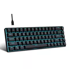 Teclado mecânico para jogos, LED retroiluminado, Interruptor azul, Ergonômico RGB, Quente, Troca, Jogos, PC, Laptop, Escritório, 68 Chaves na internet