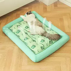 Madden verão resfriamento pet gato cama almofada de gelo cão dormir tapete quadrado para filhote de cachorro cães gatos canil para animais de estimação qualidade superior fresco frio - comprar online