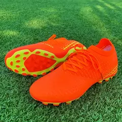 Sapatos de futebol de malha respirável masculinos, chuteiras de futebol, calçado antiderrapante, calçado desportivo, moda juvenil na internet