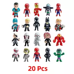Imagem do 20-24-26 peças/set marvel vingadores super-herói homem aranha capitão dos eua ferro trovão ação boneca aniversário das crianças presente de natal