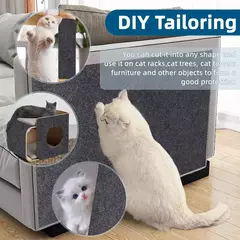 Parede anti gato risco sofá diy gatos placa de risco sofá proteção patas afiar aparável auto-adesivo tapete gatos placa de risco na internet