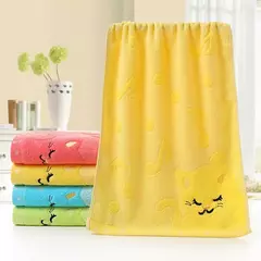 Toalha de banho de algodão macio, Lenço para recém-nascidos e bebês, Toalha de rosto para crianças e bebês, alimentação e chuveiro, 1PC