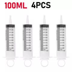Imagem do Seringa de Alimentação sem Agulha, Enchimento de Cola, Enema, Nutriente Estéril, Rega para Hidroponia Industrial, 60ml, 100ml