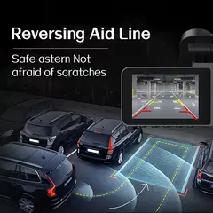 Câmera de painel de 3 canais, câmera interna dianteira e traseira 1080P FHD para carro, controle de aplicativo WiFi, visão noturna, modo de estacionamento, cartão 64G gratuito - comprar online