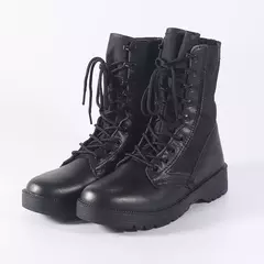 Botas táticas de deserto de couro antiderrapante leves masculinas, sapatos de caminhada altos, botas de combate ao ar livre, sapatos de trabalho na internet