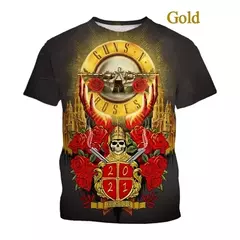 Homens e mulheres em 3D impresso T-shirts, Guns N Roses, Rock Band, Skull Streetwear, personalizado mais camisa, verão, novo - Wolf Magazine