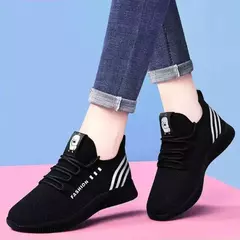 Sapatos Vulcanizados Respiráveis para Mulheres, Air Mesh, Tênis Esportivos Casuais, Tênis, Moda Feminina, 2023 - loja online