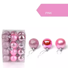 Christmas Tree Bauble Pendurado Ornamento para Decoração de Casa, Xmas Ball, Pendant Balls, Party Decor, 30mm, 24Pcs - Wolf Magazine