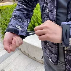Imagem do Jaquetas de caminhada de lã camuflada para homens, blusão masculino, roupas táticas, outono, 2024