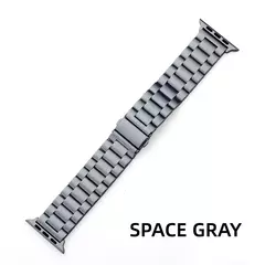 Imagem do Pulseira de aço inoxidável para Apple Watch, iWatch Pulseira de Metal, Band, 38mm, 42mm, 41mm, 40mm, 44mm, 45mm, 49mm, Séries 9, 8, 7, 6, SE ultra, 54321