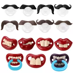 Imagem do Silicone engraçado bebê chupeta, Mordedores do mamilo manequim, Toddler Pacy ortodôntico