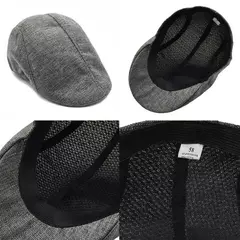 Boné de boinas de linho estilo britânico masculino, boné Gatsby Cabbie, moda clássica, vintage, verão, novo, outono, 2022