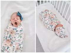 Recém-nascido Swaddle Wrap, Recebendo Cobertor para Recém-nascidos, Acessórios Bebês, Soft Floral Headband, Chapéu, Itens de cama, 3 Pcs por Conjunto - Wolf Magazine