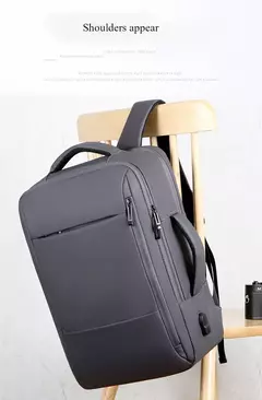 Mochila impermeável de grande capacidade para homens Carregamento USB Bagpack para laptop masculino Mochila de viagem de negócios - Wolf Magazine