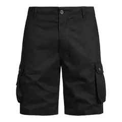 Shorts de praia largas para homens, macacão de bolso múltiplo, calça níquel confortável de algodão para o verão, esportes casuais ao ar livre