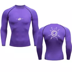Imagem do Camisa esportiva de compressão anime masculina, camiseta de ginástica secagem rápida, camiseta esportiva fitness, tops de elasticidade, camiseta masculina, verão, outono