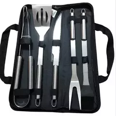 Imagem do Conjunto De Ferramentas De Combinação De Churrasco, Forno De Aço Inoxidável, Saco De Pano Portátil, Ferramenta De Cozimento Ao Ar Livre