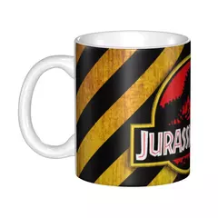 Imagem do Dinossauro personalizado World Jurassic Park Canecas DIY Horror Movie Ceramic Ch