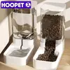 Hoopet alimentador de cachorro gato tigela de água de alimentação automática transparente dispensador de armazenamento de alimentos para animais de estimação recipiente filhote de cachorro gatinho acessórios