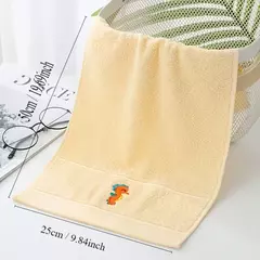 Imagem do Toalha de rosto animal de desenho animado infantil, toalhas de banho para alunos do ensino primário, macio absorvente, doméstico, grande, crianças, bebê, 5pcs