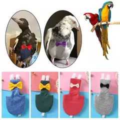 Papagaio pombo fralda vôo terno pássaro fralda papagaio roupas para verde bochecha periquito cockatiel conure pequeno médio grandes aves