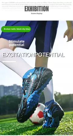 Sapatos de futebol respiráveis dos homens botas de futebol de pico longo das mulheres das crianças jovens esportes bola sapatos competição calçado de treinamento - Wolf Magazine