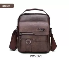 Imagem do JEEP BULUO-Sacos Mensageiro Crossbody de Couro para Homens, Bolsa Casual Business, Brand Shoulder Bag, Nova Qualidade