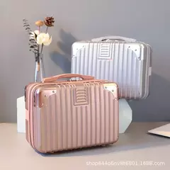 Elegante Mini Student Handbag, Pull Rod Case, Travel Bag, Handy Bagagem Caixa, Rolling Bag, estilo coreano, atacado, 14";;VERDADEIRO;;"14 polegadas,YELLOW - Wolf Magazine