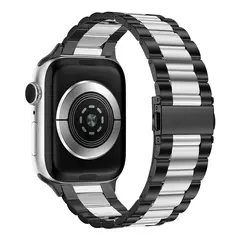Bracelete de Aço Inoxidável para Apple Watch, Pulseira de Luxo, Série 6, 5, 4, 3, 2, SE, 44mm, 42mm, 40mm, 45mm, 41mm, ultra 2, 49mm - comprar online