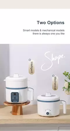Fogão de arroz elétrico para casa, camada simples e dupla, antiaderente, multicooker mecânico, panela vaporizada inteligente, 1,2 l, 220V na internet