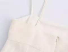 TRAFZA-Vestido Feminino Sem Costas, Vestido Linha A, Curto, Chique, Elegante, Voar, Voar, Listrado, Verão, 2022 - comprar online