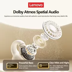 Fones de ouvido de tradução ai lenovo lp25 sem fio bluetooth 5.4 alta fidelidade qualidade de som clipe de ouvido fones de ouvido tradutores em tempo real - comprar online
