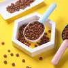 Uma colher de comida para animais de estimação, multifuncional 2 em 1 com alça de clipe selada, adequada para gatos e cães, pássaros, colher de alimentação de coelhos
