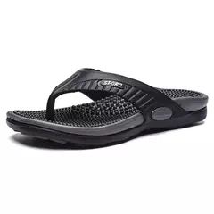 Chinelos masculinos de massagem, sapatos de praia respiráveis, sandálias de luxo, chinelos de verão, plus size 46