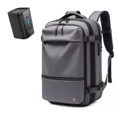 Mochila de viagem de compressão a vácuo de grande capacidade para homens, 17 "mochila laptop, mochila expandida - comprar online