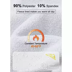 MAGCOMSEN-Calça de lã feminina com bolsos de zíper, calça reta impermeável, carapaça macia, esqui quente com neve, outono e inverno - comprar online