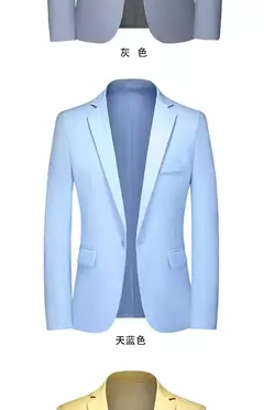 Imagem do Jaqueta casual de blazer masculino, vestido de noiva do noivo, roupa justa, banquete, de alta qualidade, social, grande, 5XL, primavera