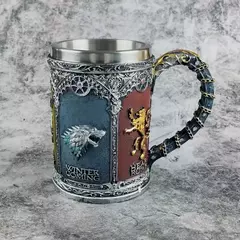 Imagem do 3D esculpida caneca de cerveja personalizada, Game of Thrones, Copo de água, Copo de café, Bebida Resina Cálice, Bar criativo
