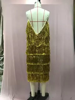 Vestido feminino sem mangas com decote em v, vestido Amazon Wish, europeu e americano, além das fronteiras, tanque, nova moda, 2024 - Wolf Magazine