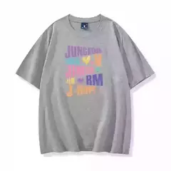 Camiseta estampada Bts masculina e feminina, jungkook, Jimin V, J-Hope, Rm Jin, manga curta, moda casual, qualidade superior