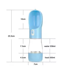 Garrafa de água portátil para cães, recipiente de comida e água para animais de estimação, tigela alimentadora para viagem ao ar livre, tigelas para beber, dispensador de água - comprar online