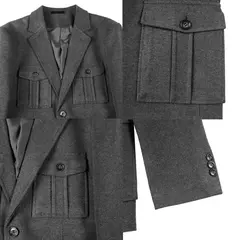 Blazers masculinos de peito único, ternos cinza, casacos grandes, tamanho grande, moda de alta qualidade, novo em 2020 na internet