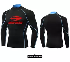 Proteção UV dos homens Natação T-Shirt, Rash Guard, Manga Comprida, Surf, Sw - loja online