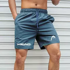 Imagem do 2024 Shorts de tênis respirável para homens, calças de tamanho grande de secagem rápida com cordão para corrida ao ar livre, roupas esportivas