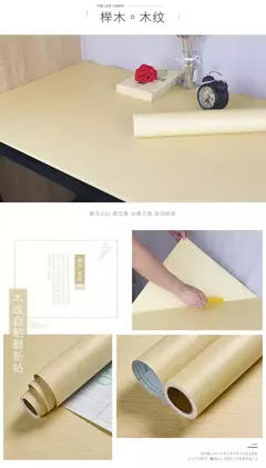 Adesivo Papel De Parede Rolo, Adesivo De Grão De Madeira Impermeável, Móveis Renovação Adesivos, Armário De Guarda-Roupa, Porta De Mesa, 10 m na internet