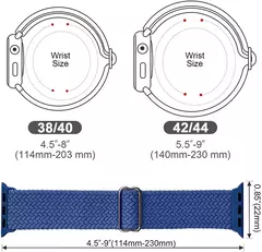 Bracelete Solo Trançado para Apple Watch, Band para iWatch Series 8, 9, 3, SE, 5, 6, 7, Ultra 2, Correia, 44mm, 40mm, 45mm, 49 milímetros, 41 milímetros, 45 milímetros